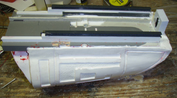 Top view showing the track